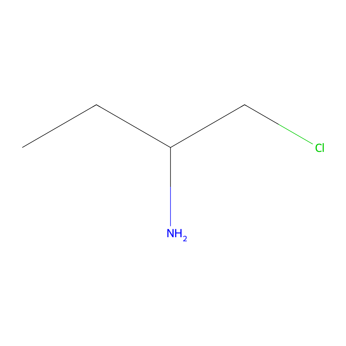 1-Chlorobutan-2-amine molecular structure, CAS 63448-64-6
