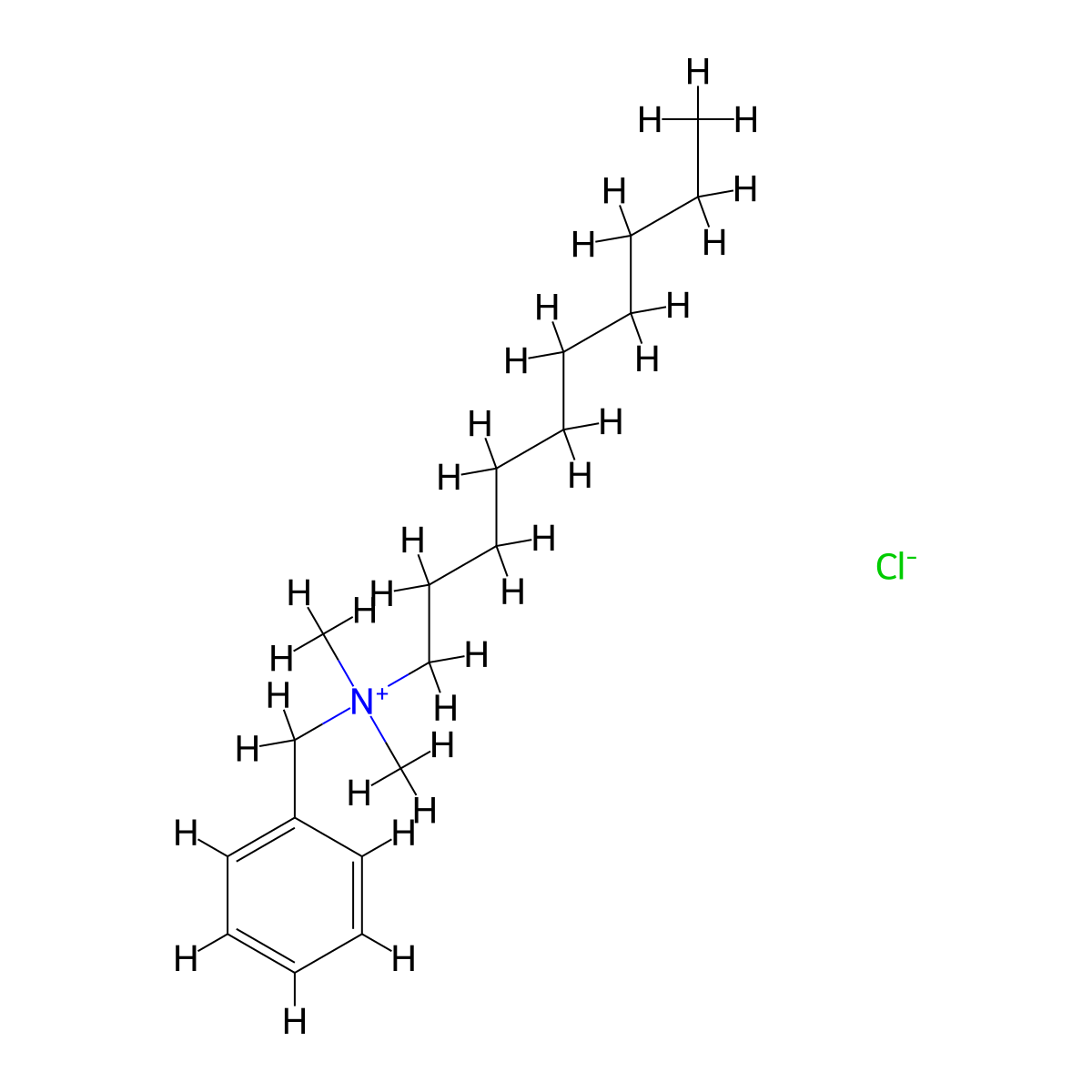 C8-18-Alkydimethylbenzyl ammonium chlorides molecular structure, CAS 63449-41-2