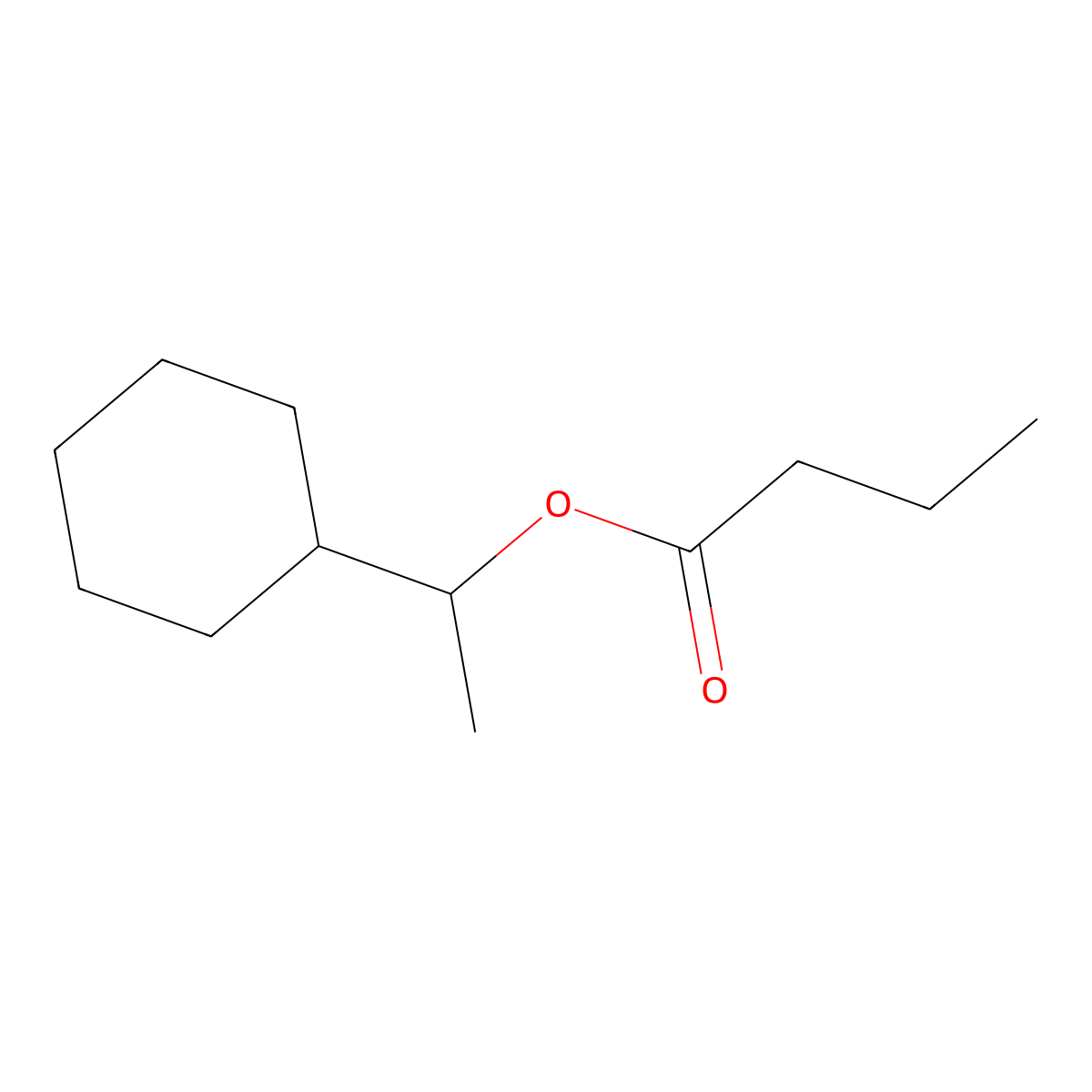 1-Cyclohexylethyl butyrate molecular structure, CAS 63449-88-7