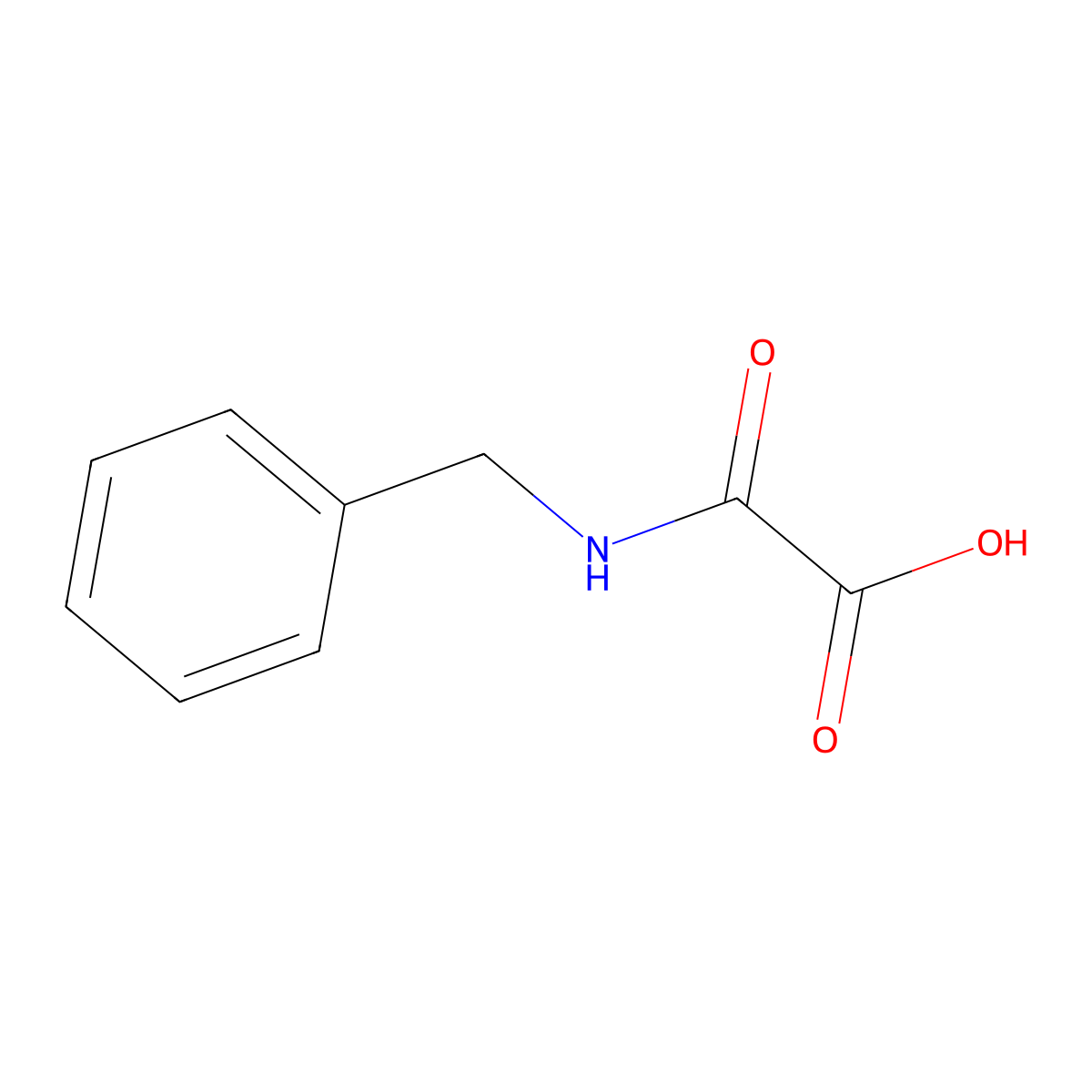 2-(Benzylamino)-2-oxoacetic acid molecular structure, CAS 6345-08-0