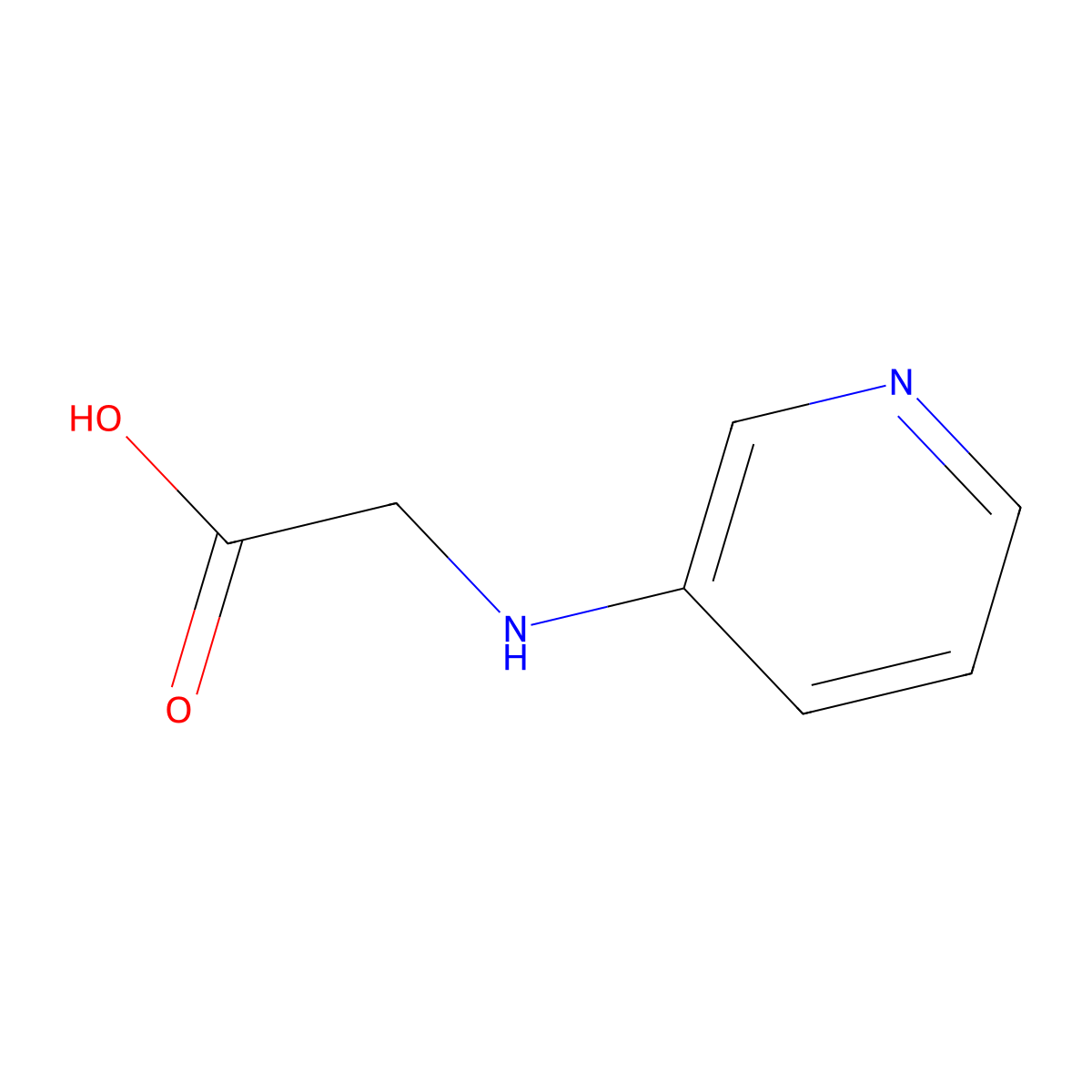 2-(Pyridin-3-ylamino)acetic acid molecular structure, CAS 6345-28-4