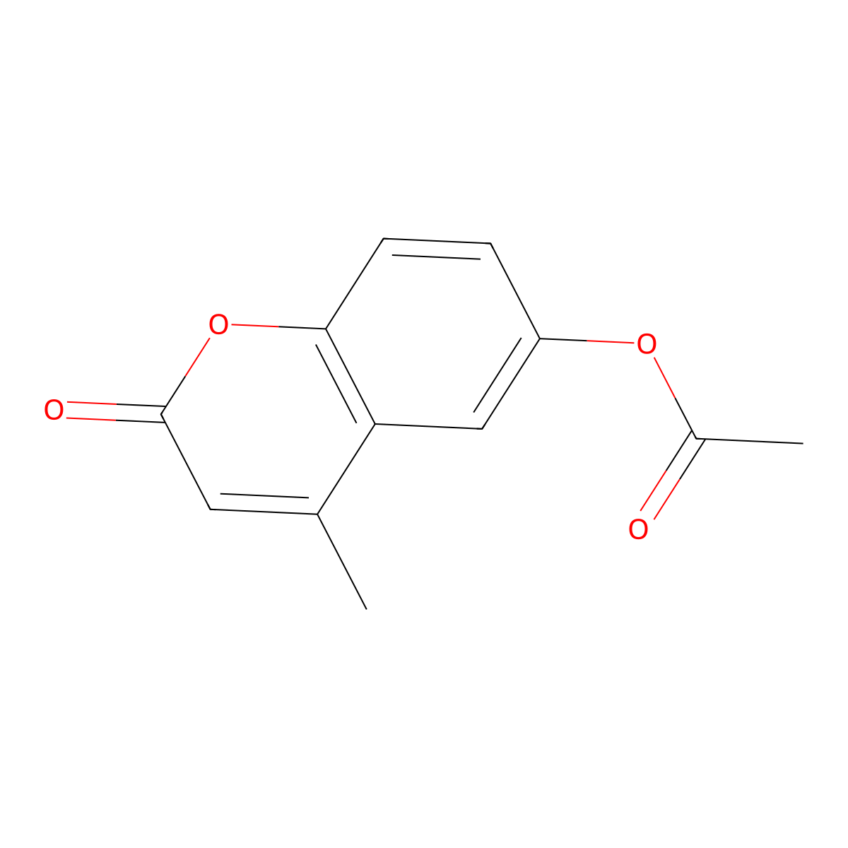 4-methyl-2-oxo-2H-chromen-6-yl acetate molecular structure, CAS 6345-65-9