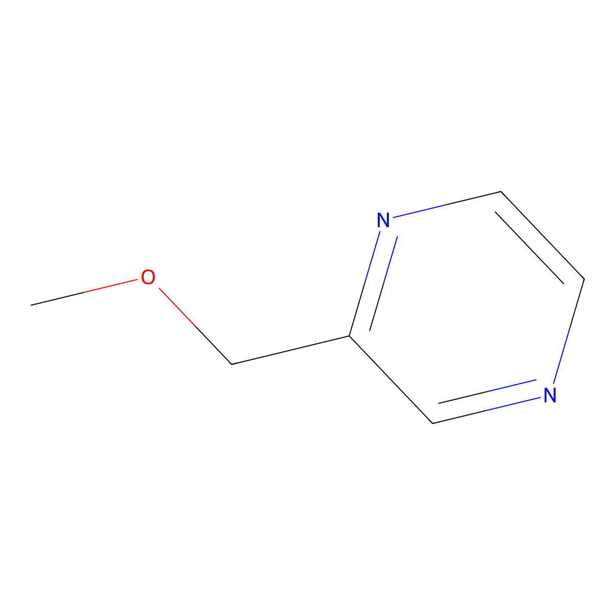 2-Methoxy-(3,5 or 6)-methylpyrazine molecular structure, CAS 63450-30-6