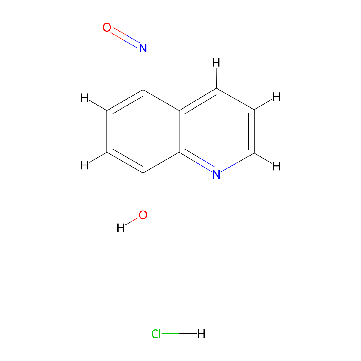 5-Nitrosoquinolin-8-ol hydrochloride molecular structure, CAS 63450-86-2