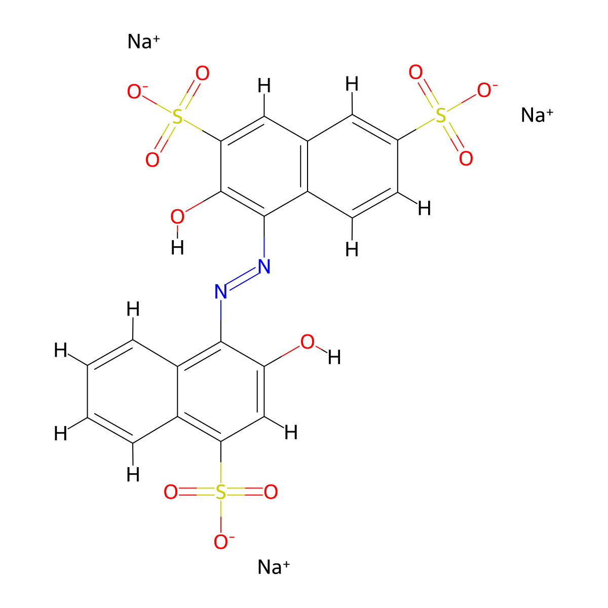 Hydroxynaphthol blue molecular structure, CAS 63451-35-4