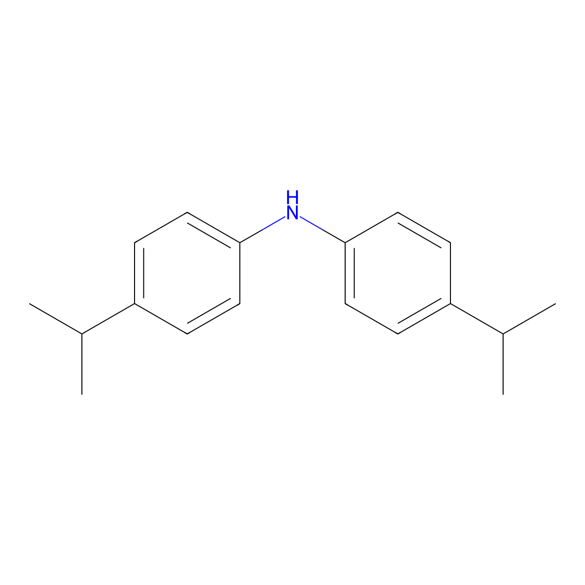 Bis(4-isopropylphenyl)amine molecular structure, CAS 63451-41-2