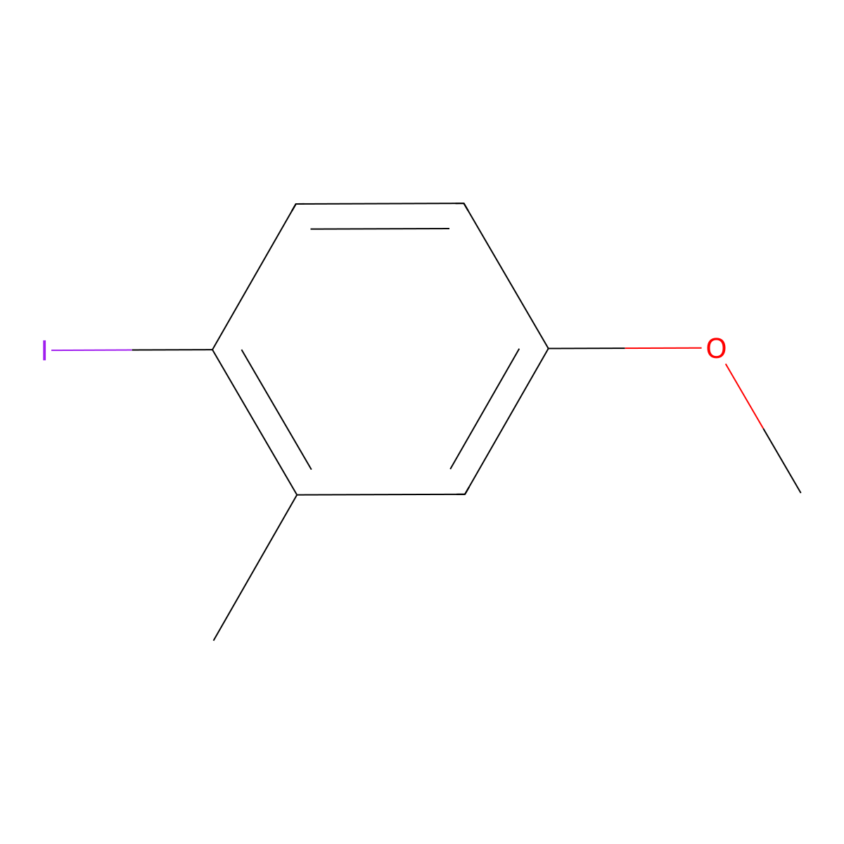 1-Iodo-4-methoxy-2-methylbenzene molecular structure, CAS 63452-69-7