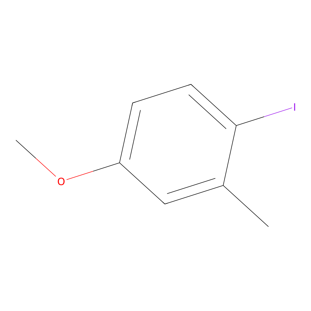 1-Iodo-4-methoxy-2-methylbenzene molecular structure, CAS 63452-69-7