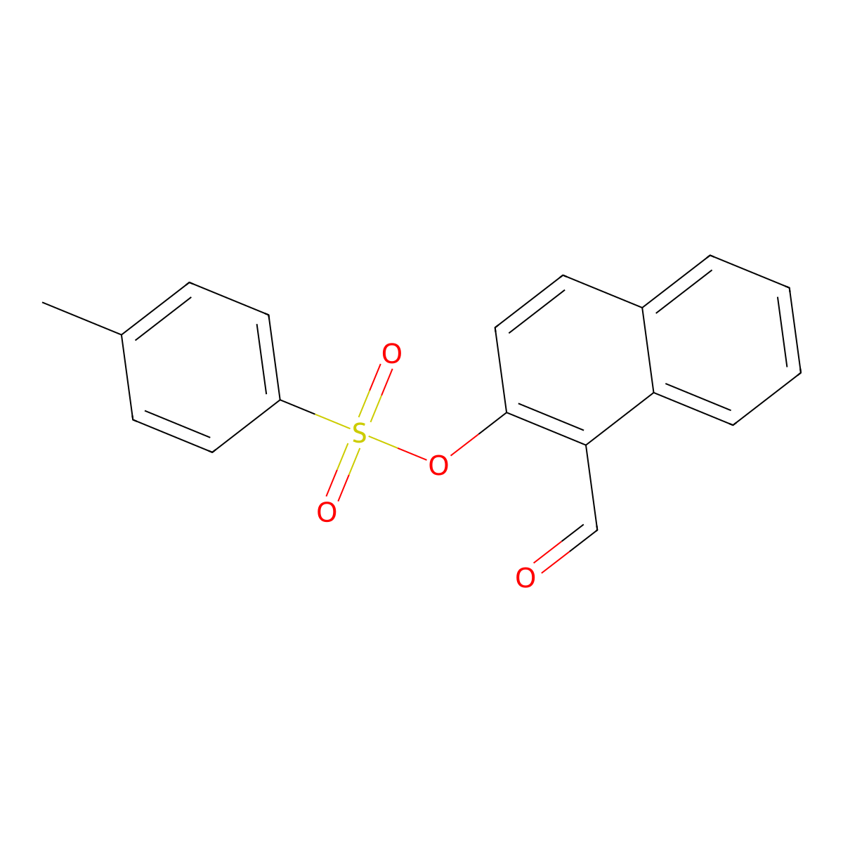 1-Formylnaphthalen-2-yl 4-methylbenzenesulfonate molecular structure, CAS 634593-02-5