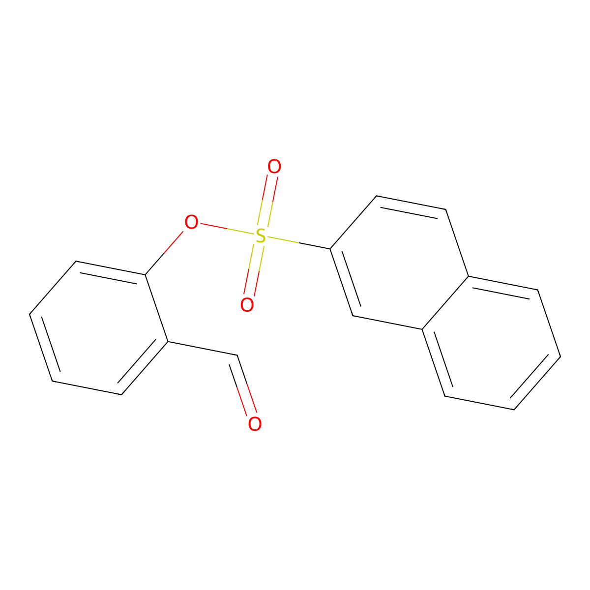 2-Formylphenyl naphthalene-2-sulfonate molecular structure, CAS 634593-05-8
