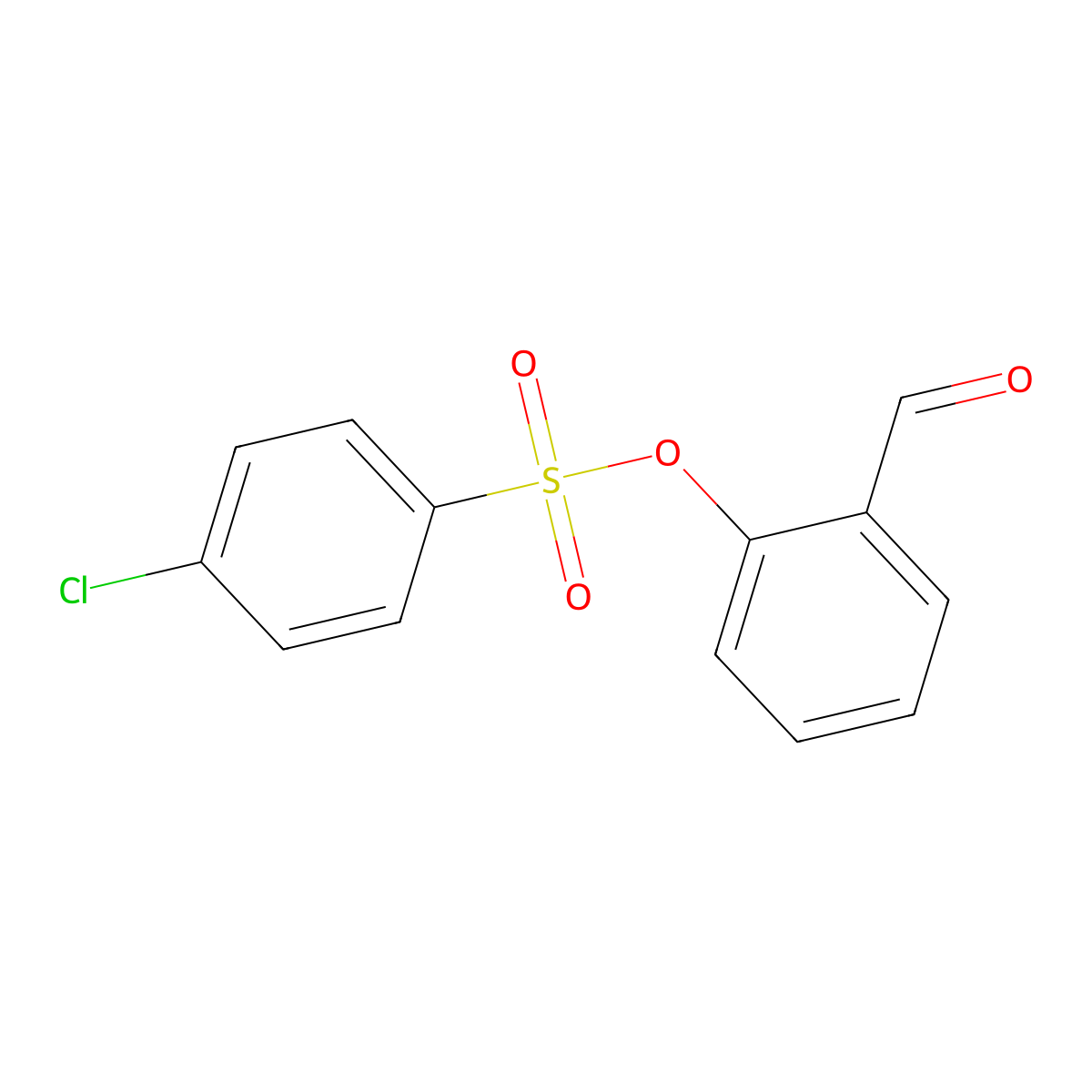 2-Formylphenyl 4-chlorobenzenesulfonate molecular structure, CAS 634593-06-9