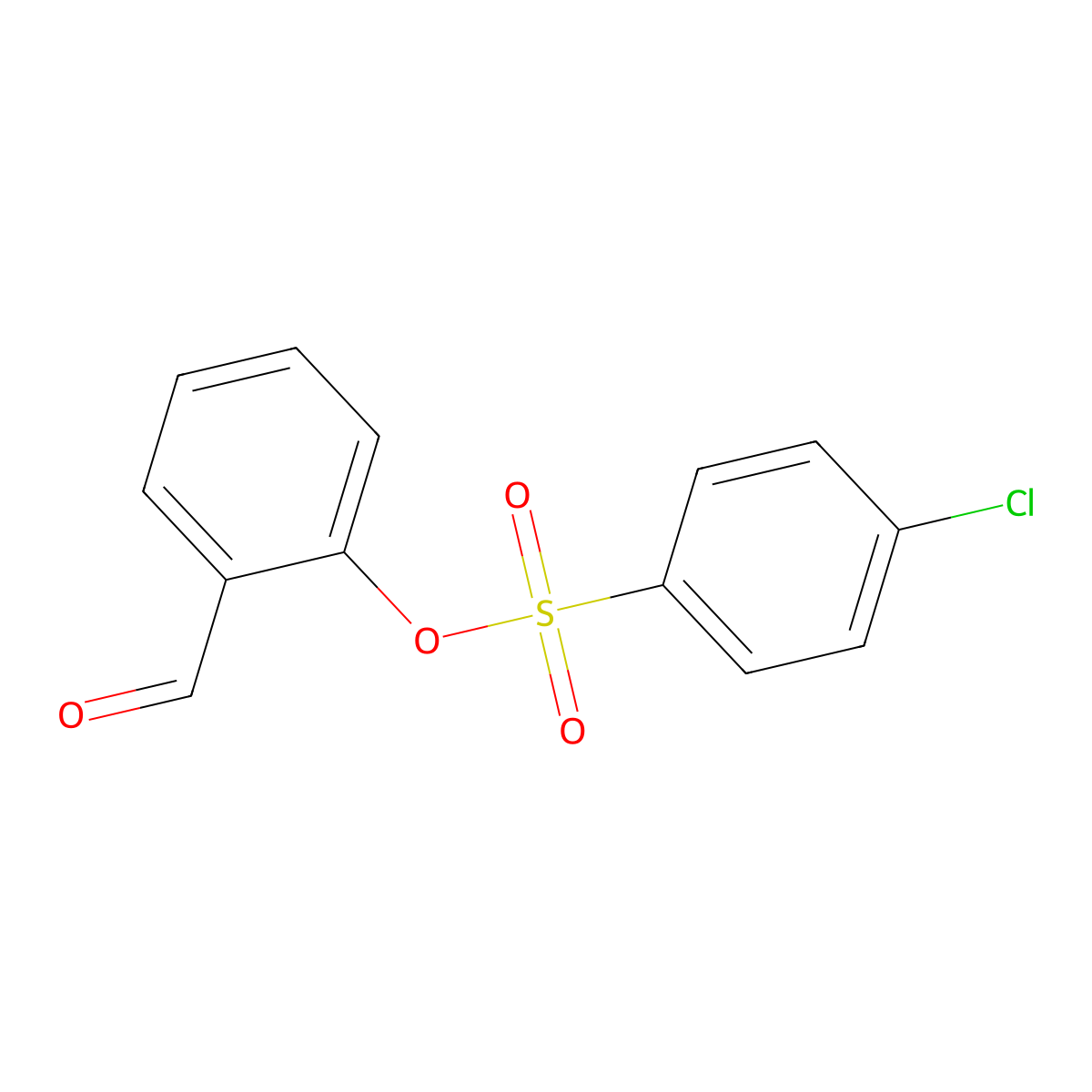 2-Formylphenyl 4-chlorobenzenesulfonate molecular structure, CAS 634593-06-9