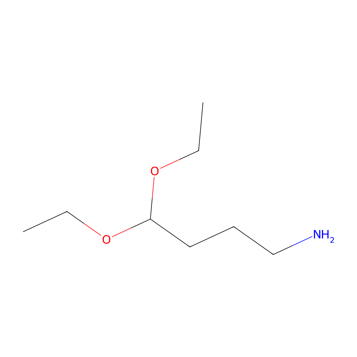 4,4-Diethoxybutylamine molecular structure, CAS 6346-09-4