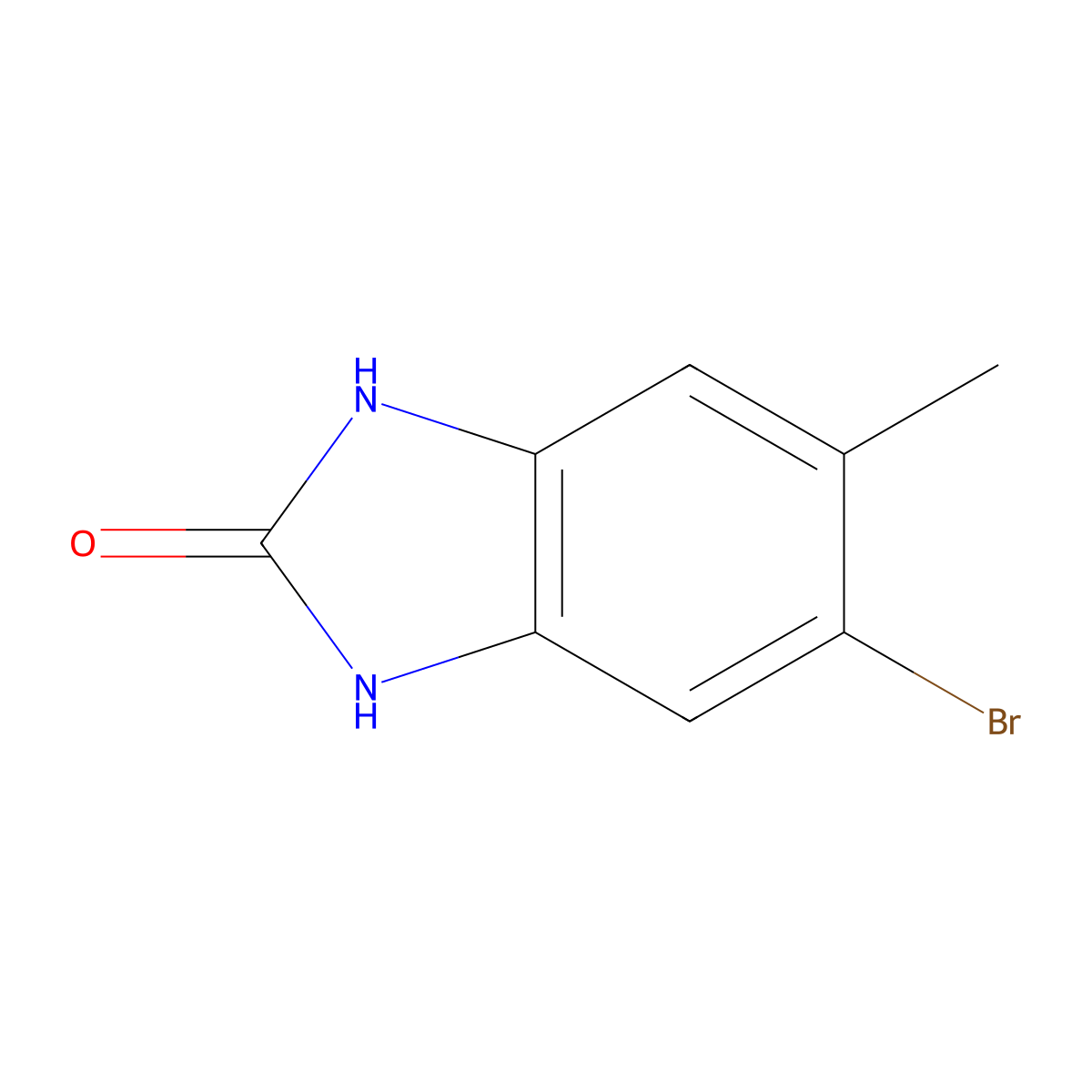 5-Bromo-6-methyl-1H-benzo[d]imidazol-2(3H)-one molecular structure, CAS 634602-92-9