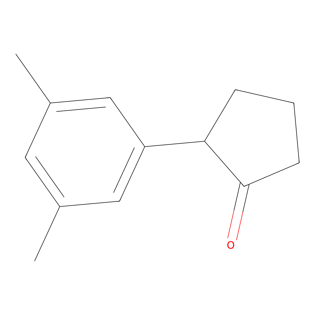 2-(3,5-Dimethylphenyl)cyclopentan-1-one molecular structure, CAS 634603-16-0