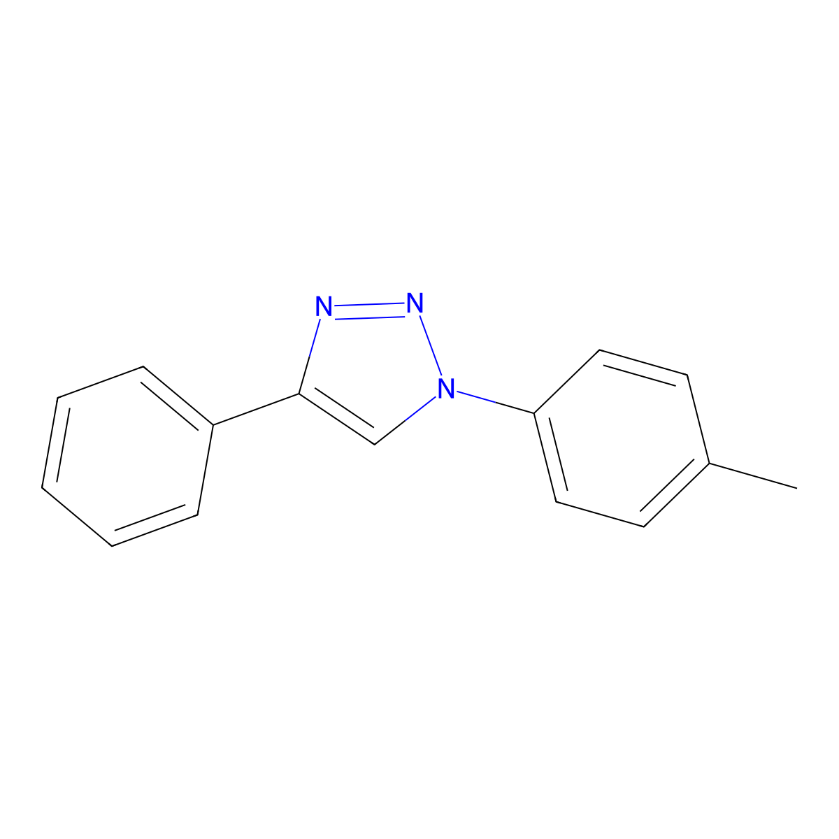 1-(4-Methylphenyl)-4-phenyl-1H-1,2,3-triazole molecular structure, CAS 634604-04-9