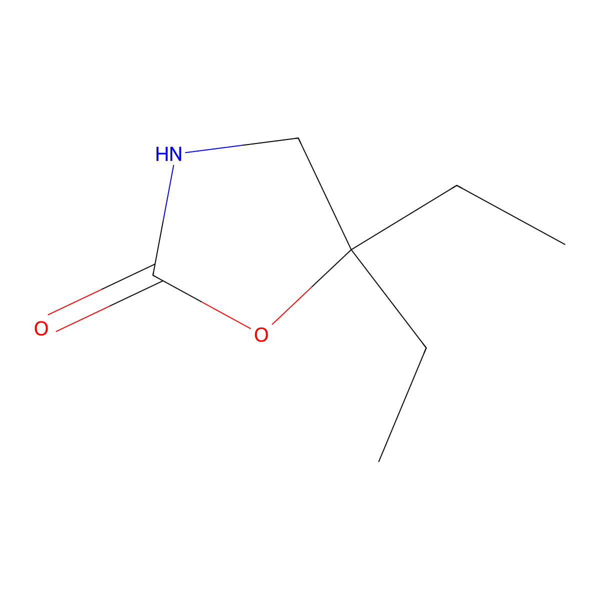 5,5-Diethyl-1,3-oxazolidin-2-one molecular structure, CAS 63461-25-6