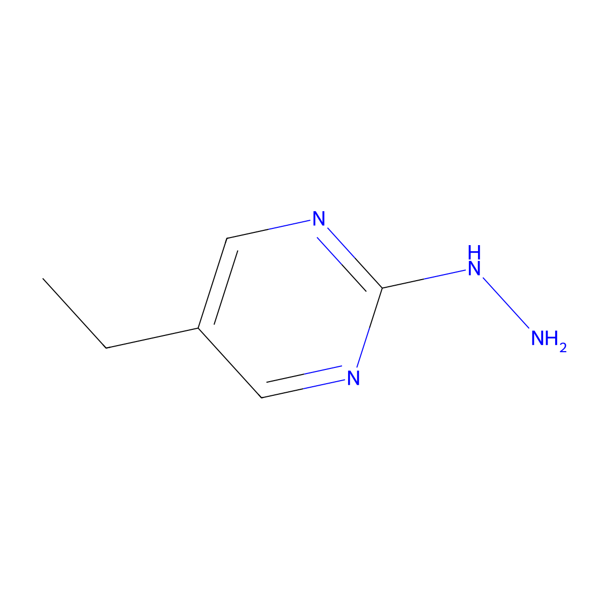 5-ethyl-2-hydrazinylPyrimidine molecular structure, CAS 634611-51-1
