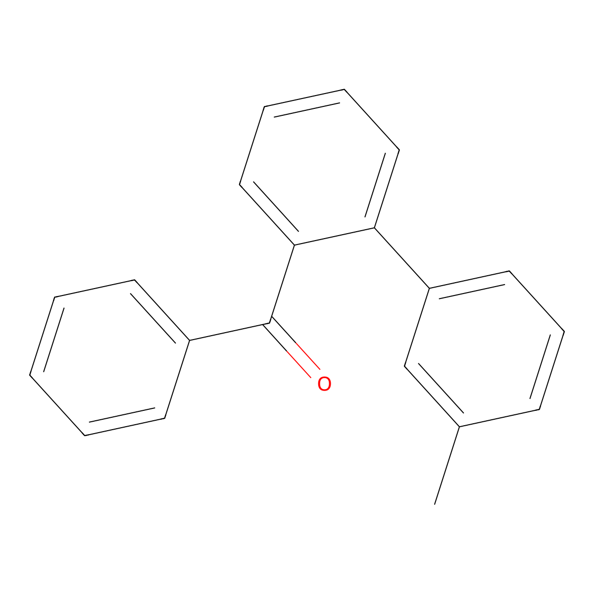 (3'-Methyl[1,1'-biphenyl]-2-yl)phenylmethanone molecular structure, CAS 634613-28-8