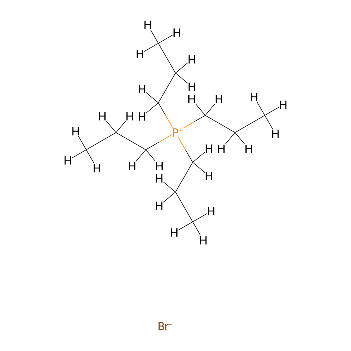 Phosphonium, tetrapropyl-, bromide molecular structure, CAS 63462-98-6