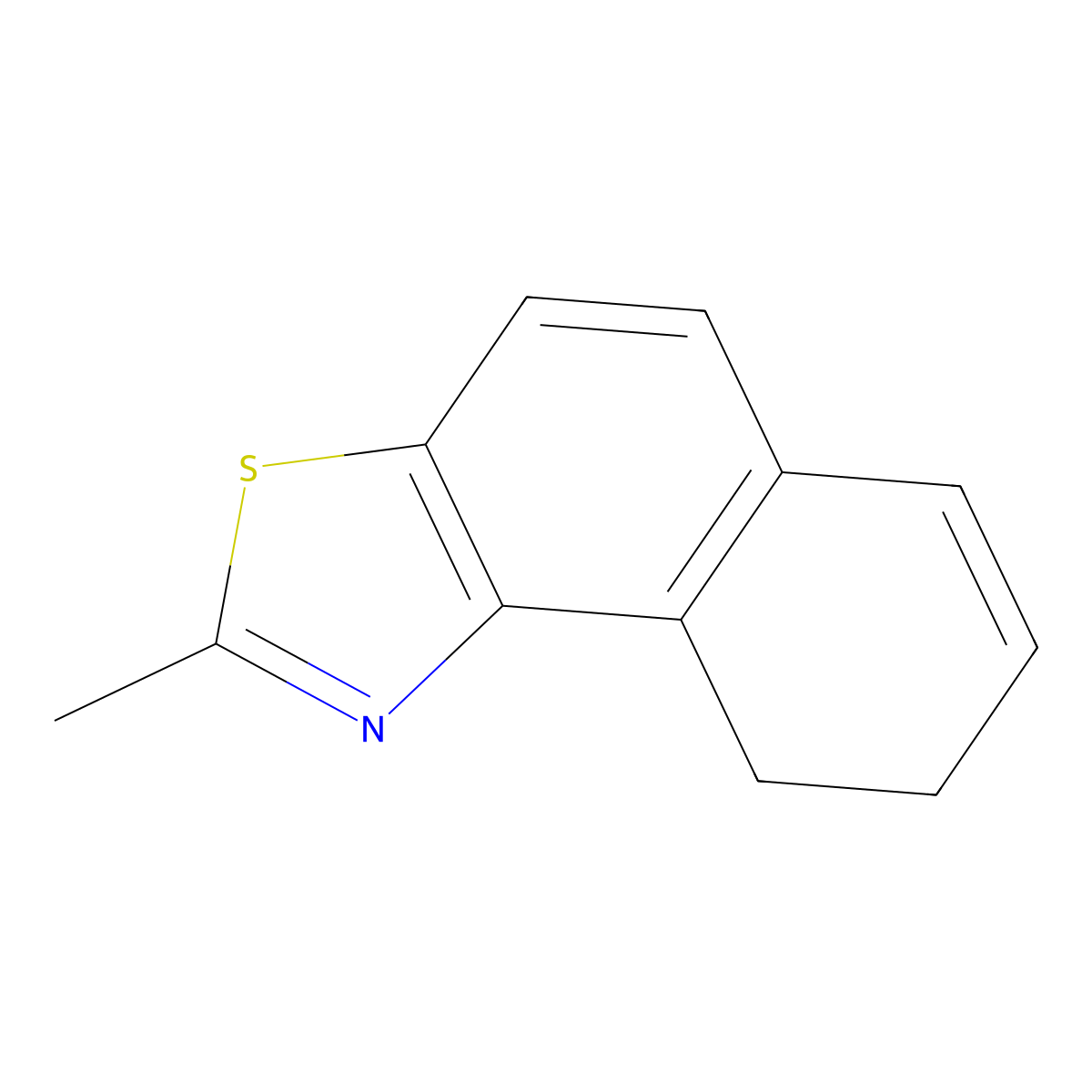 8,9-Dihydro-2-methylnaphtho[1,2-d]thiazole molecular structure, CAS 63467-37-8
