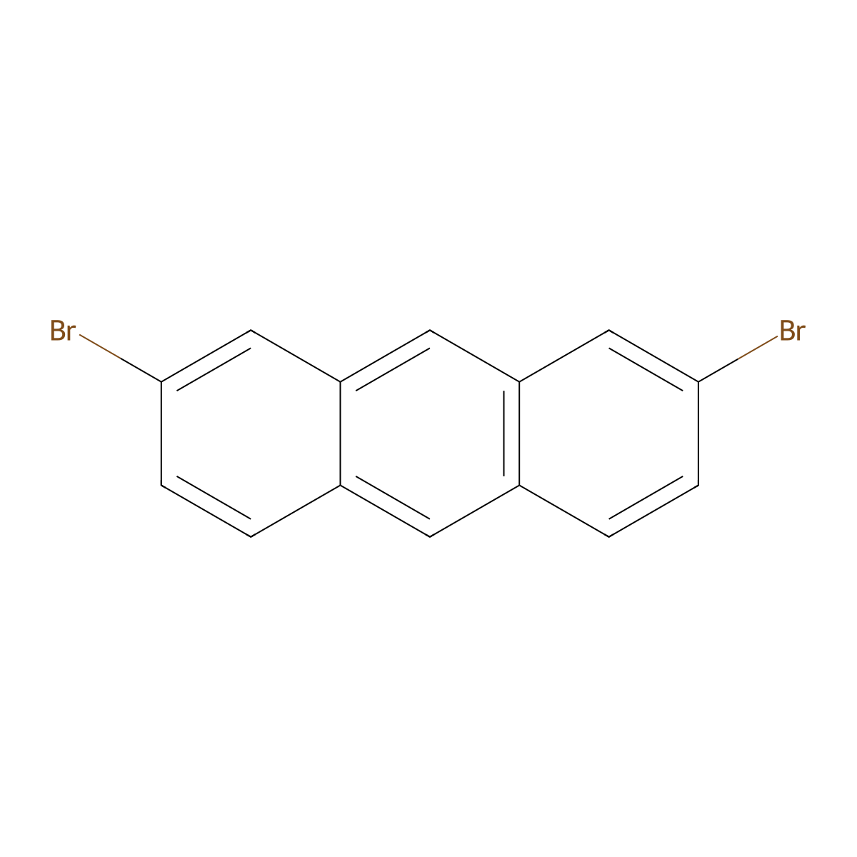 2,7-Dibromoanthracene molecular structure, CAS 63469-82-9