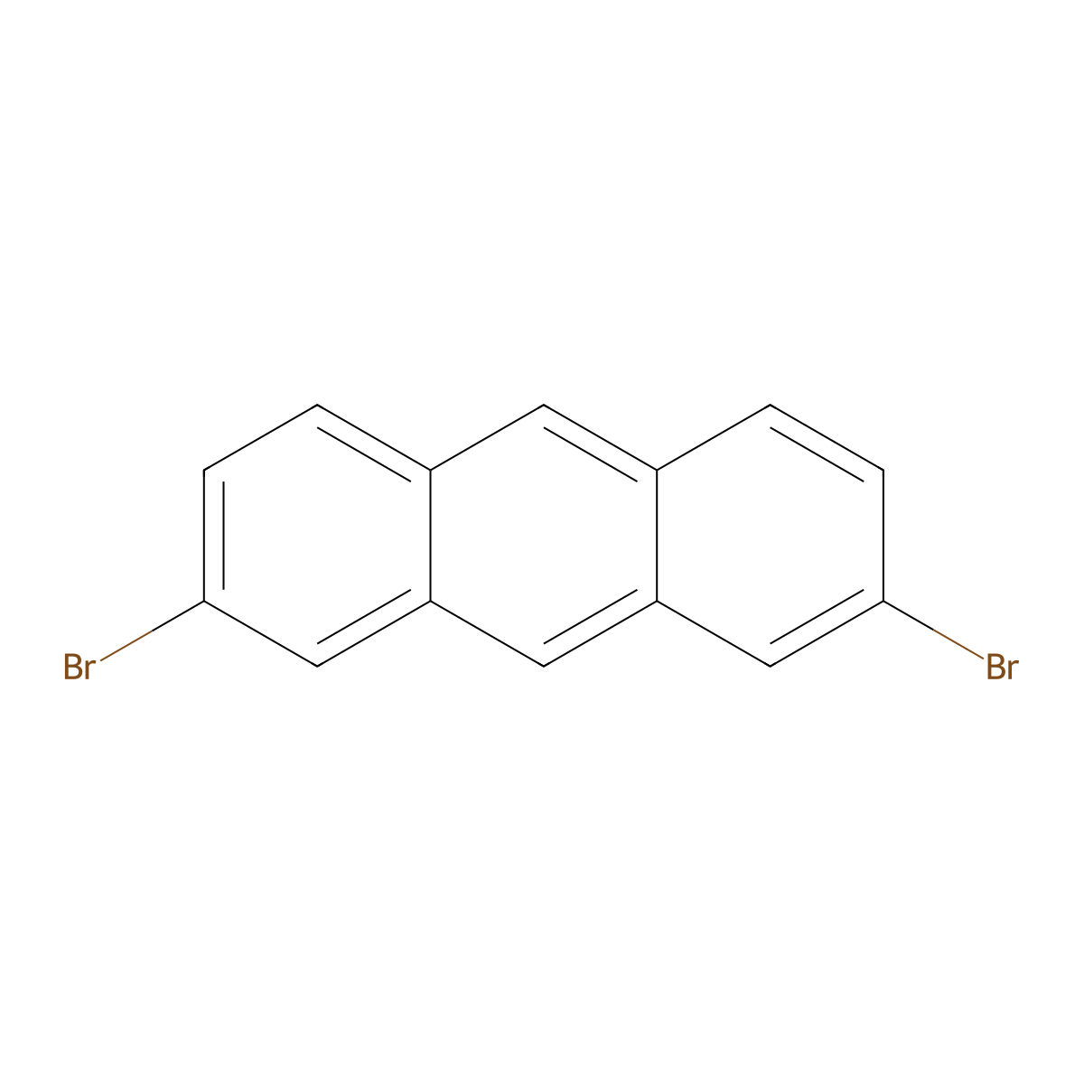 2,7-Dibromoanthracene molecular structure, CAS 63469-82-9