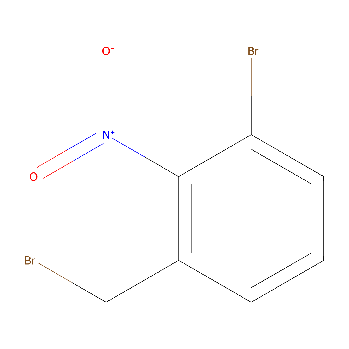1-Bromo-3-(bromomethyl)-2-nitrobenzene molecular structure, CAS 63471-25-0