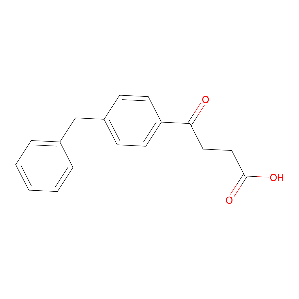 4-(4-Benzylphenyl)-4-oxobutanoic acid molecular structure, CAS 63471-85-2