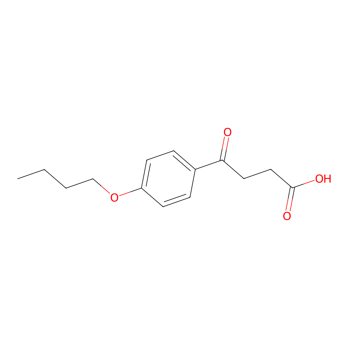 4-(4-Butoxyphenyl)-4-oxobutanoic acid molecular structure, CAS 63471-88-5