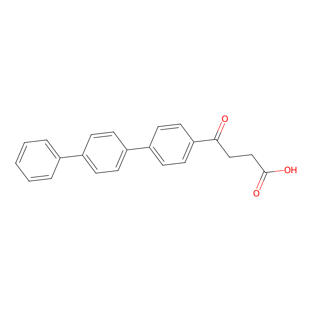 4-Oxo-4-([1~1~,2~1~:2~4~,3~1~-terphenyl]-1~4~-yl)butanoic acid molecular structure, CAS 63471-89-6