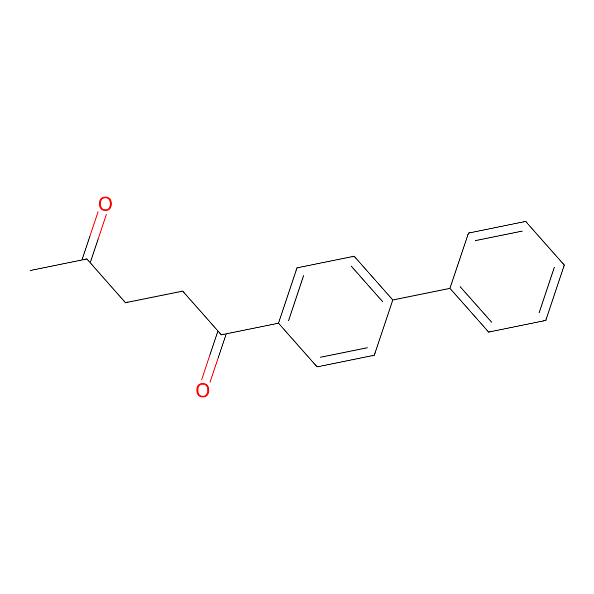 1-Biphenyl-4-ylpentane-1,4-dione molecular structure, CAS 63472-37-7