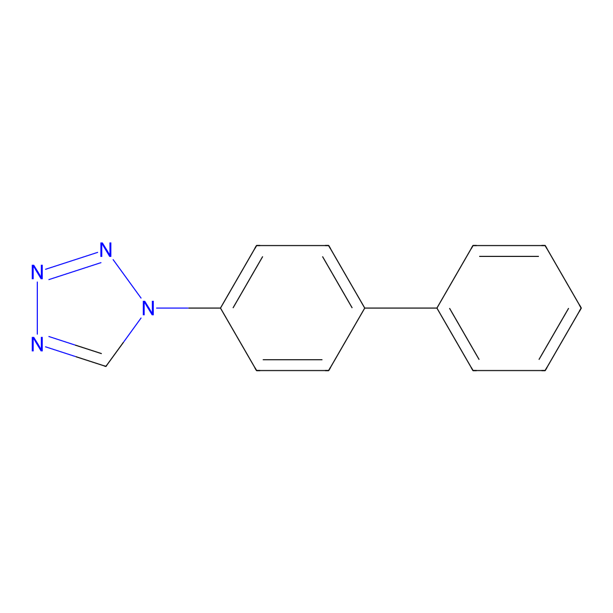 1-[1,1'-Biphenyl]-4-yl-1H-tetraazole molecular structure, CAS 63472-38-8