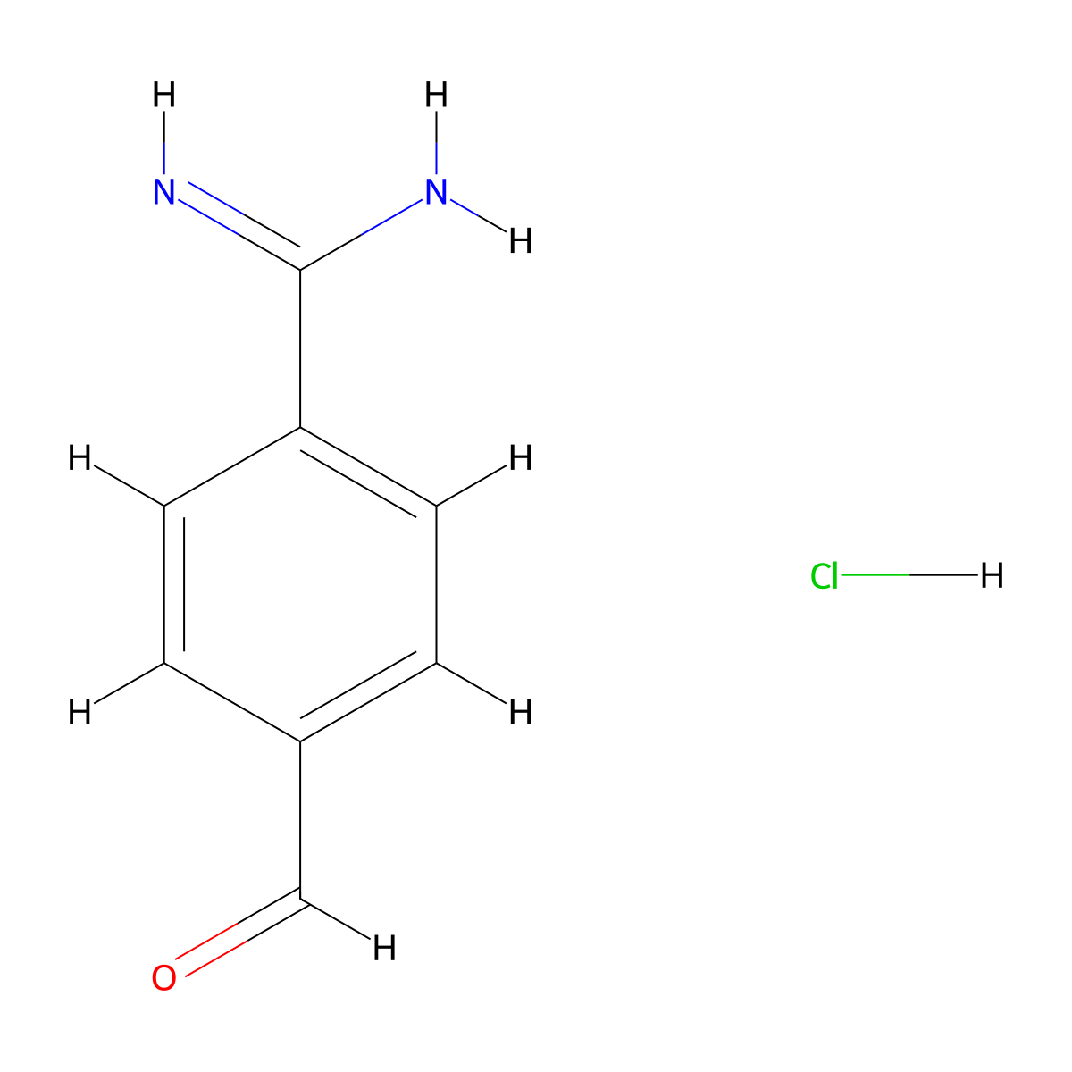 4-Formylbenzimidamide hydrochloride molecular structure, CAS 63476-93-7