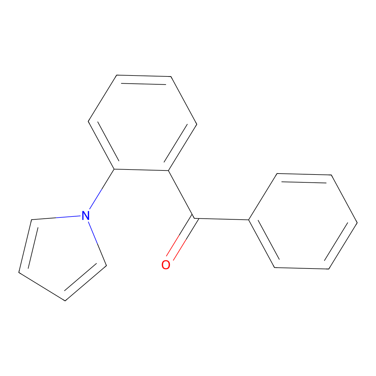 phenyl[2-(1H-pyrrol-1-yl)phenyl]methanone molecular structure, CAS 63477-89-4