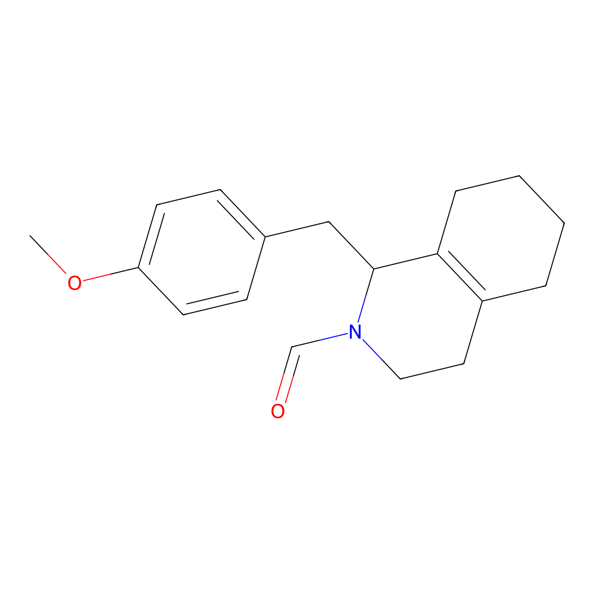 1-(4-Methoxybenzyl)-3,4,5,6,7,8-hexahydroisoquinoline-2(1h)-carbaldehyde molecular structure, CAS 63477-91-8