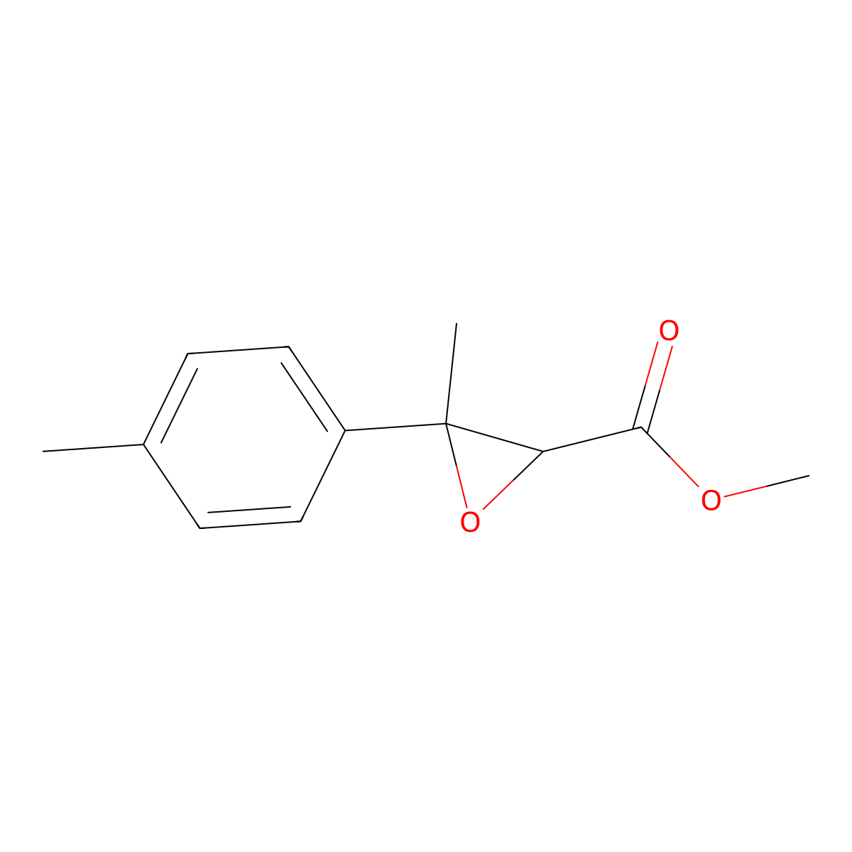 Methyl 3-methyl-3-(4-methylphenyl)oxirane-2-carboxylate molecular structure, CAS 63478-69-3