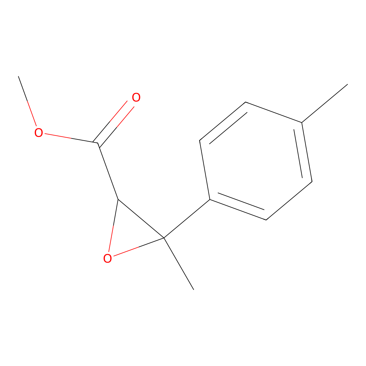Methyl 3-methyl-3-(4-methylphenyl)oxirane-2-carboxylate molecular structure, CAS 63478-69-3