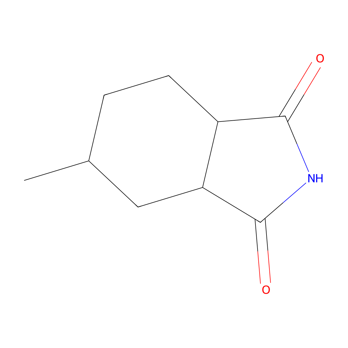 5-Methyl-3a,4,5,6,7,7a-hexahydroisoindole-1,3-dione molecular structure, CAS 63485-40-5