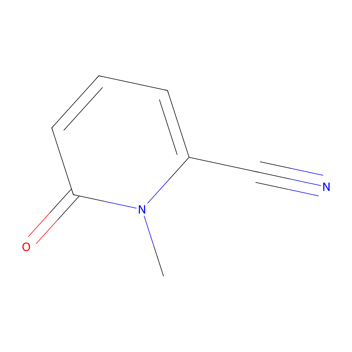 1-Methyl-6-oxo-1,6-dihydropyridine-2-carbonitrile molecular structure, CAS 63486-97-5