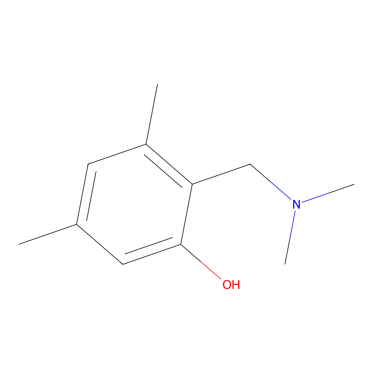 2-[(Dimethylamino)methyl]-3,5-dimethylphenol molecular structure, CAS 63487-28-5