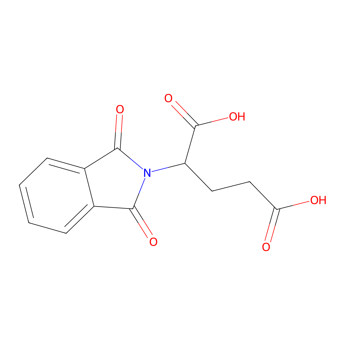 N-Phthaloyl-DL-glutamic acid molecular structure, CAS 6349-98-0