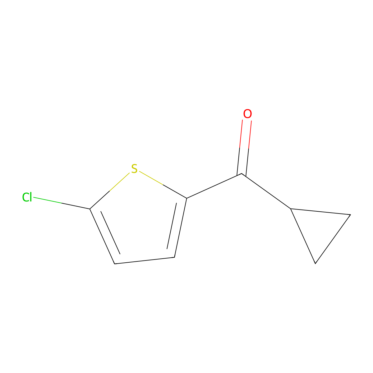 (5-Chloro-2-thienyl)cyclopropylmethanone molecular structure, CAS 63490-85-7