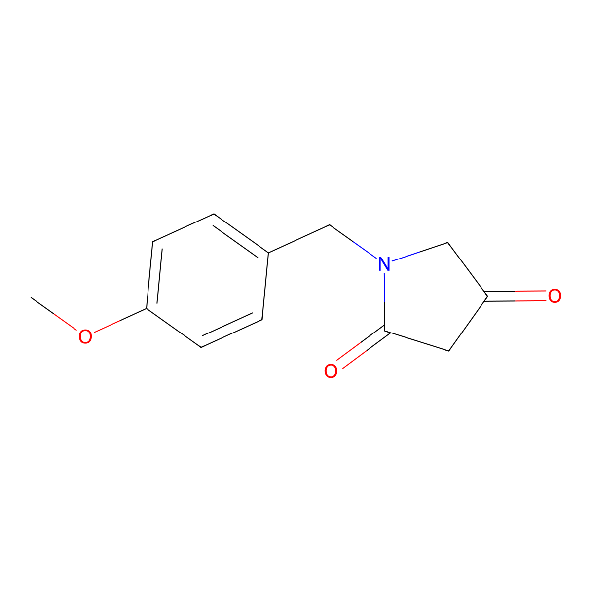 1-(4-Methoxybenzyl)pyrrolidine-2,4-dione molecular structure, CAS 634902-32-2