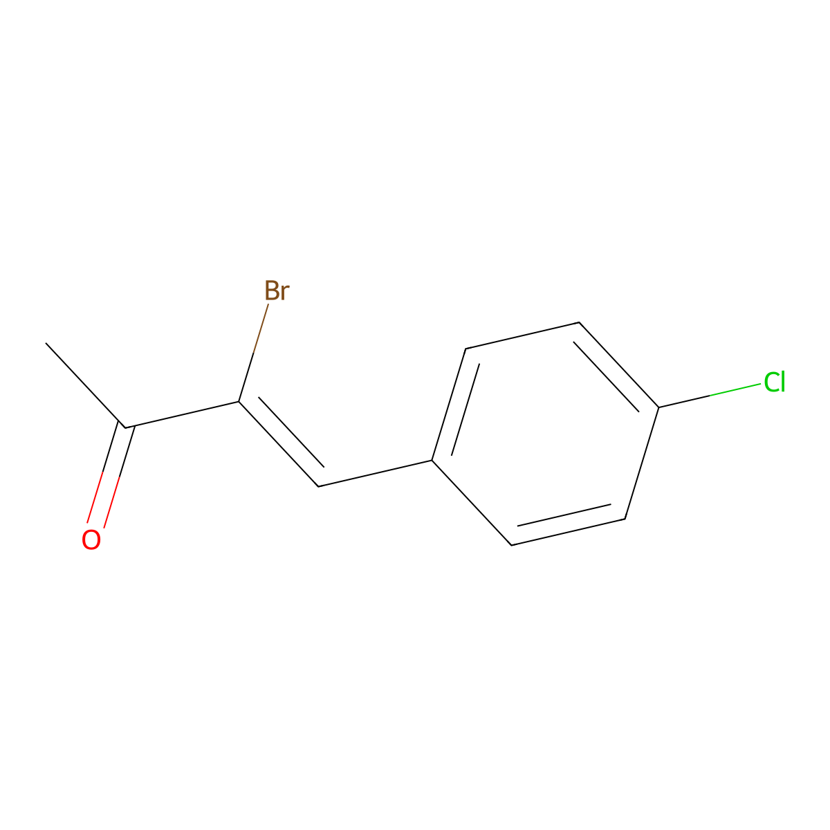 (Z)-3-bromo-4-(4-chlorophenyl)but-3-en-2-one molecular structure, CAS 634906-83-5