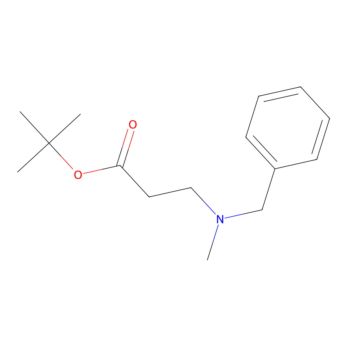 tert-Butyl 3-(benzyl(methyl)amino)propanoate molecular structure, CAS 634916-43-1