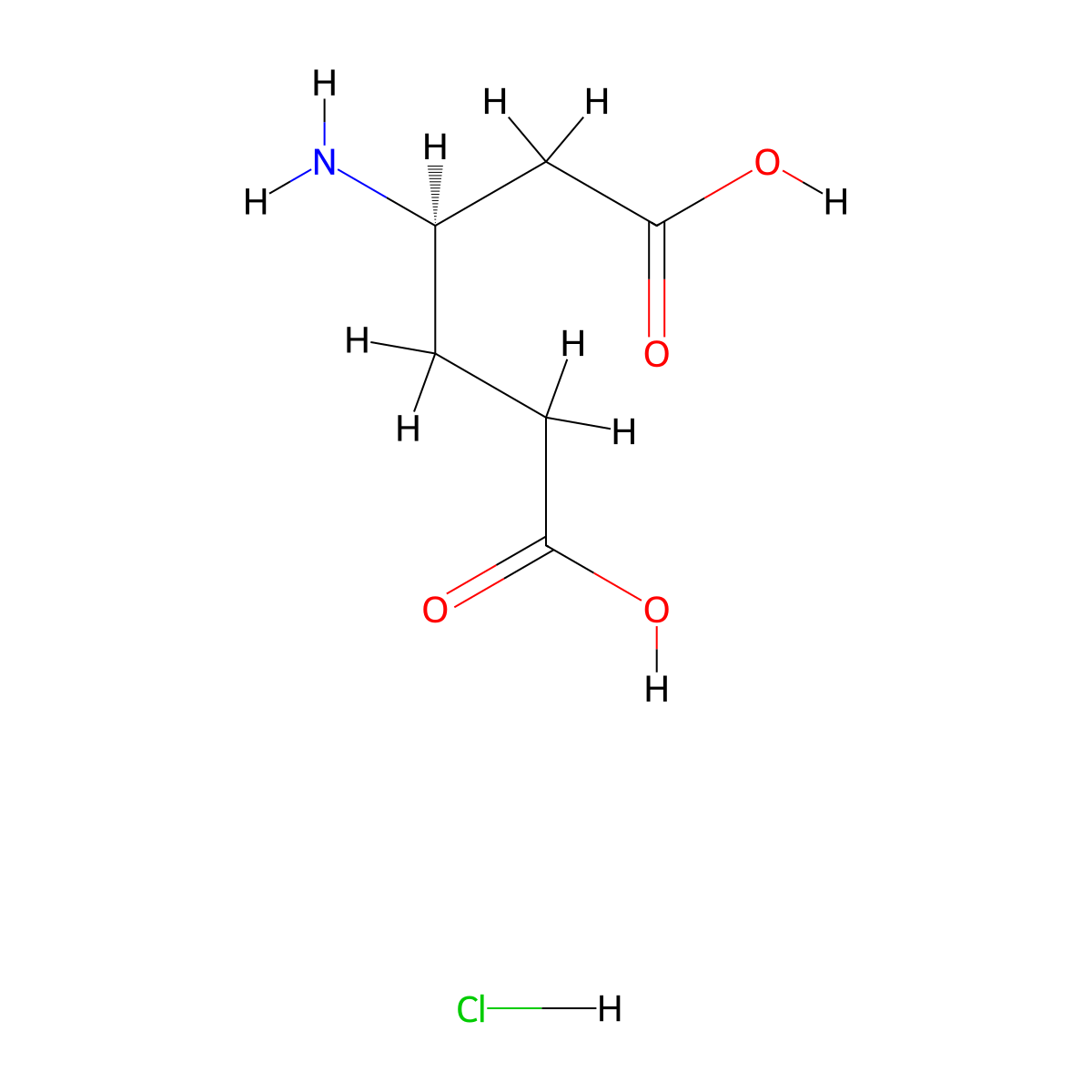 D-beta-homoglutamic acid-HCl molecular structure, CAS 63492-85-3