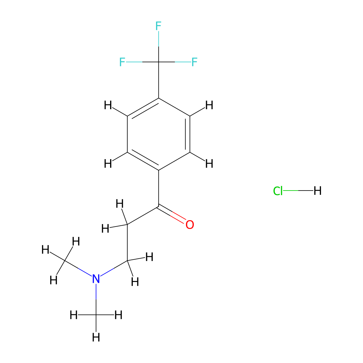 3-(Dimethylamino)-1-[4-(trifluoromethyl)phenyl]propan-1-one hydrochloride molecular structure, CAS 634924-02-0