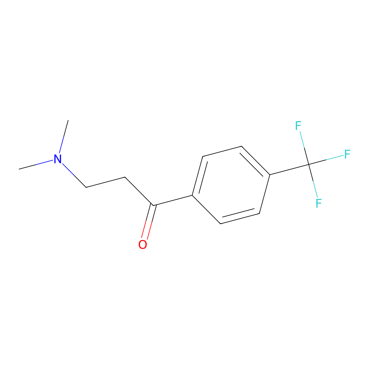 3-(Dimethylamino)-1-[4-(trifluoromethyl)phenyl]propan-1-one molecular structure, CAS 634924-04-2