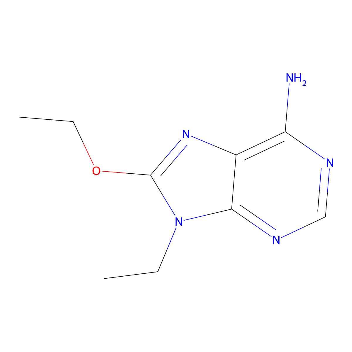 8-Ethoxy-9-ethyladenine molecular structure, CAS 634924-89-3